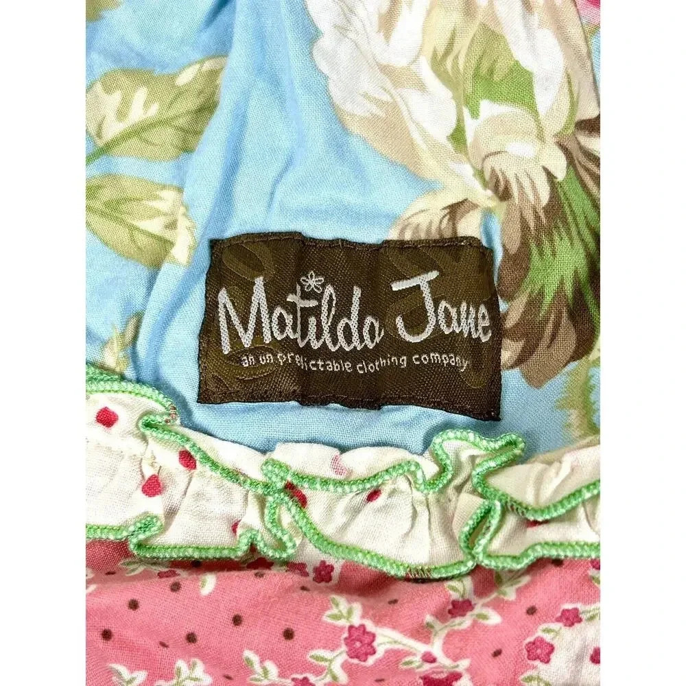 Matilda Jane Clothing Girls Ruffled Tiered Floral Skirt Size 4 Made In USA - Picture 11 of 11